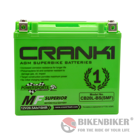 Crank1 CB20L-BS (SMF) Battery