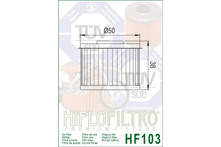 Honda CB 300R Oil Filter - Hi Flo