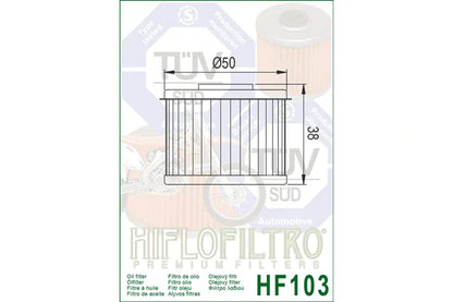 Honda CB 300R Oil Filter - Hi Flo