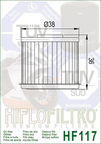 Honda NC 750 Oil Filter - Hi Flo