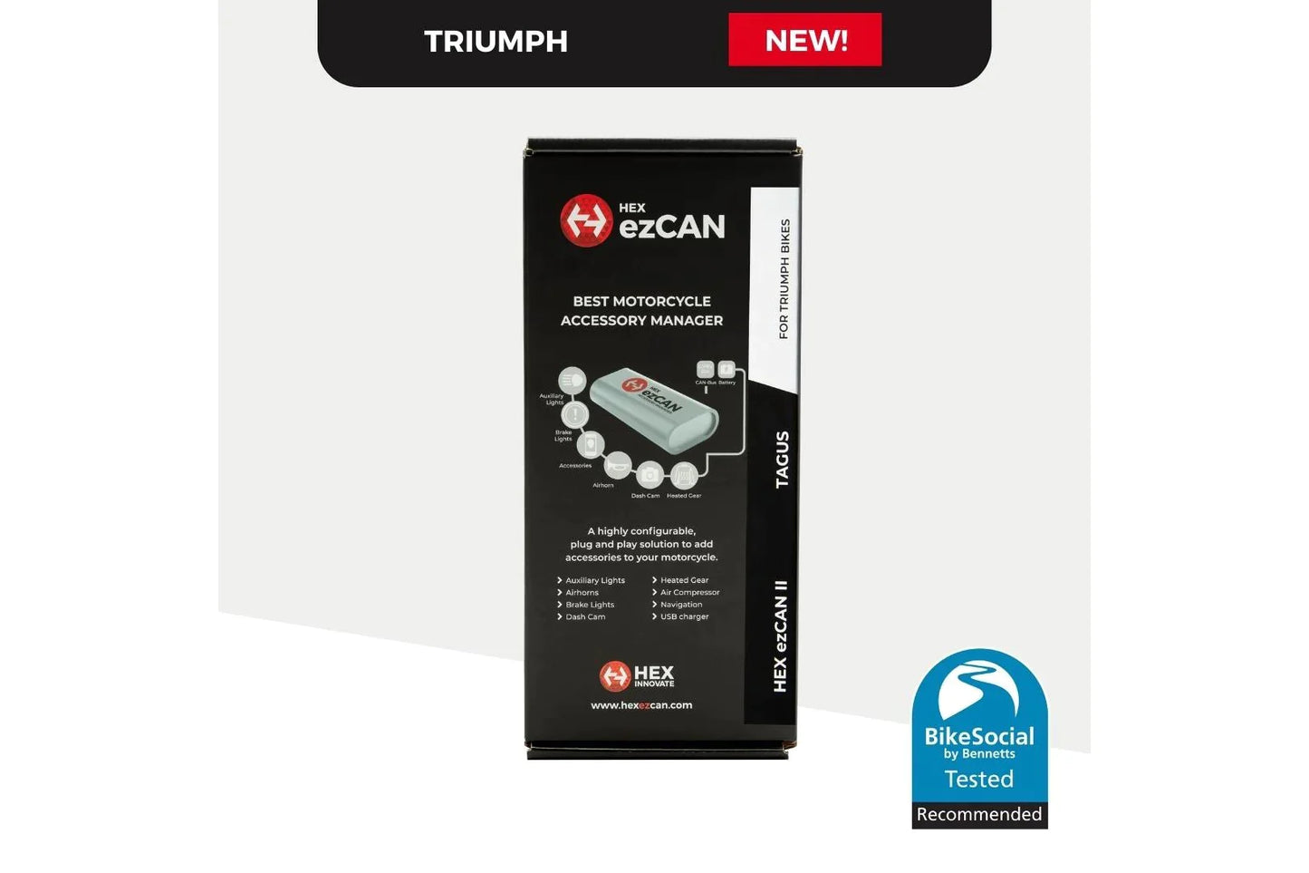 Triumph Tiger Hex EzCan Accessory Manager