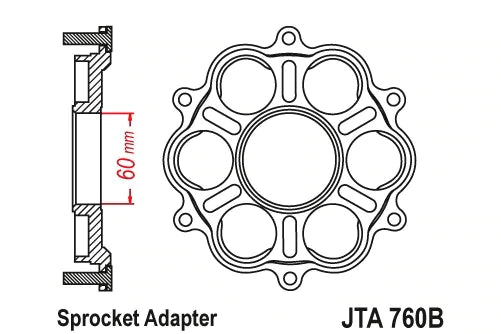 Ducati Spares - Adaptor (760B) - JT Sprockets