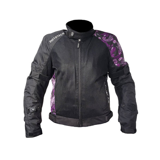 Scrambler Air Women's Motorcycle Jacket Level 2 - Purple - Mototech