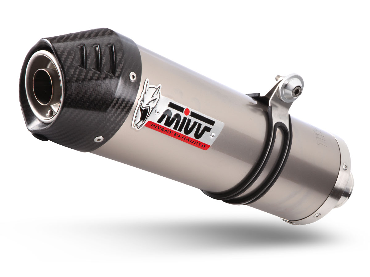 Titanium Oval Exhaust for Honda CRF1000L Africa Twin - Mivv