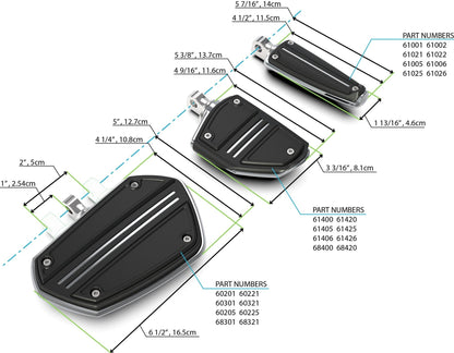 Twin Rail Floorboards - Honda Goldwing - Ciro Goldstrike