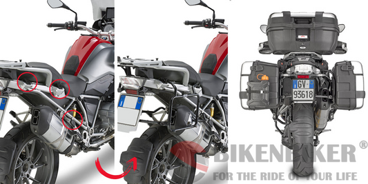 Specific Rapid Release Side Case Holder for MONOKEY® Cases for BMW R1200/1250/GS/Adventure - Givi