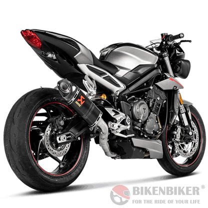 Triumph Street Triple 765 S / R / RS 2017-2019 - Slip-On Line (Carbon) - Akrapovič