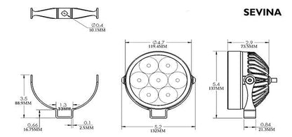 Clearwater Lights Auxiliary LED 20000LU - Dixi (Pair)