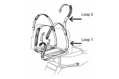 Piggyback Stretchable Straps - Andy Strapz - Bike 'N' Biker