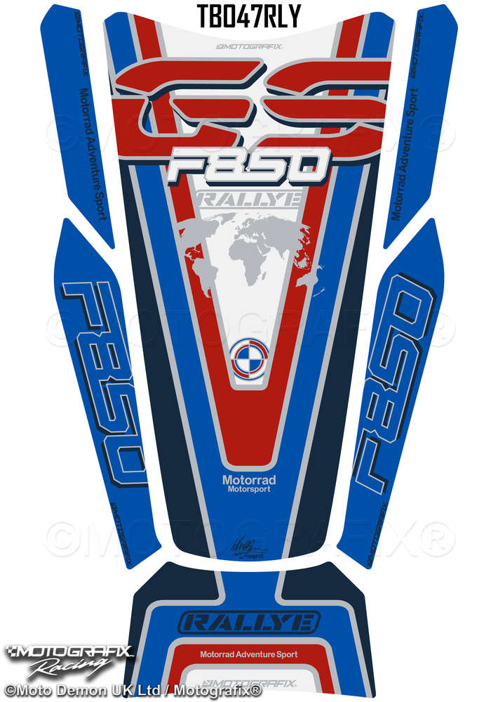 BMW F850GS Adventure 2019 2020 Motorcycle Tank Pad Protector 3D Gel TB047RLY Motografix