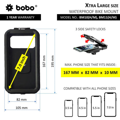 Bobo Bm10H Phone Holder Mount (Black) Mounts