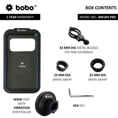 Bobo Bm10H Pro Jaw-Grip Mobile Phone Holder Mount With Fast Usb 3.0 Charger (Black) Mounts