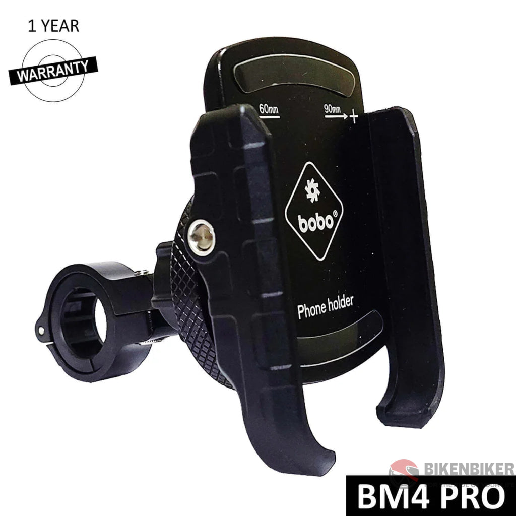 Bobo Bm4 Pro Jaw-Grip Phone Holder (Black) Mounts