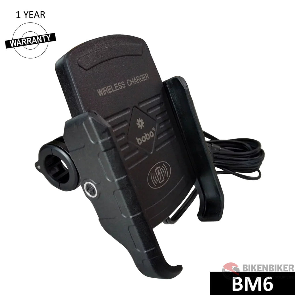 Bobo Bm6 Jaw-Grip Mobile Phone Holder Mount (Black) Mounts