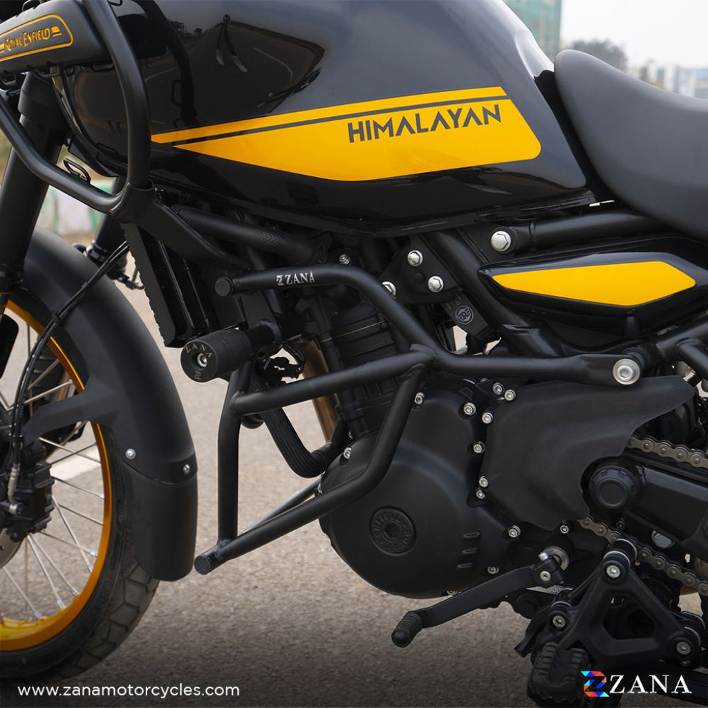Crash Guard With Slider Texture Black Type-1 For Himalayan 452