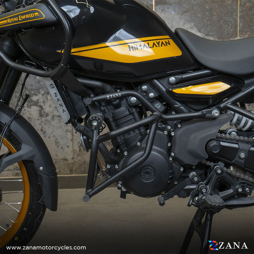 Crash Guard With Slider Texture Black Type-1 For Himalayan 452