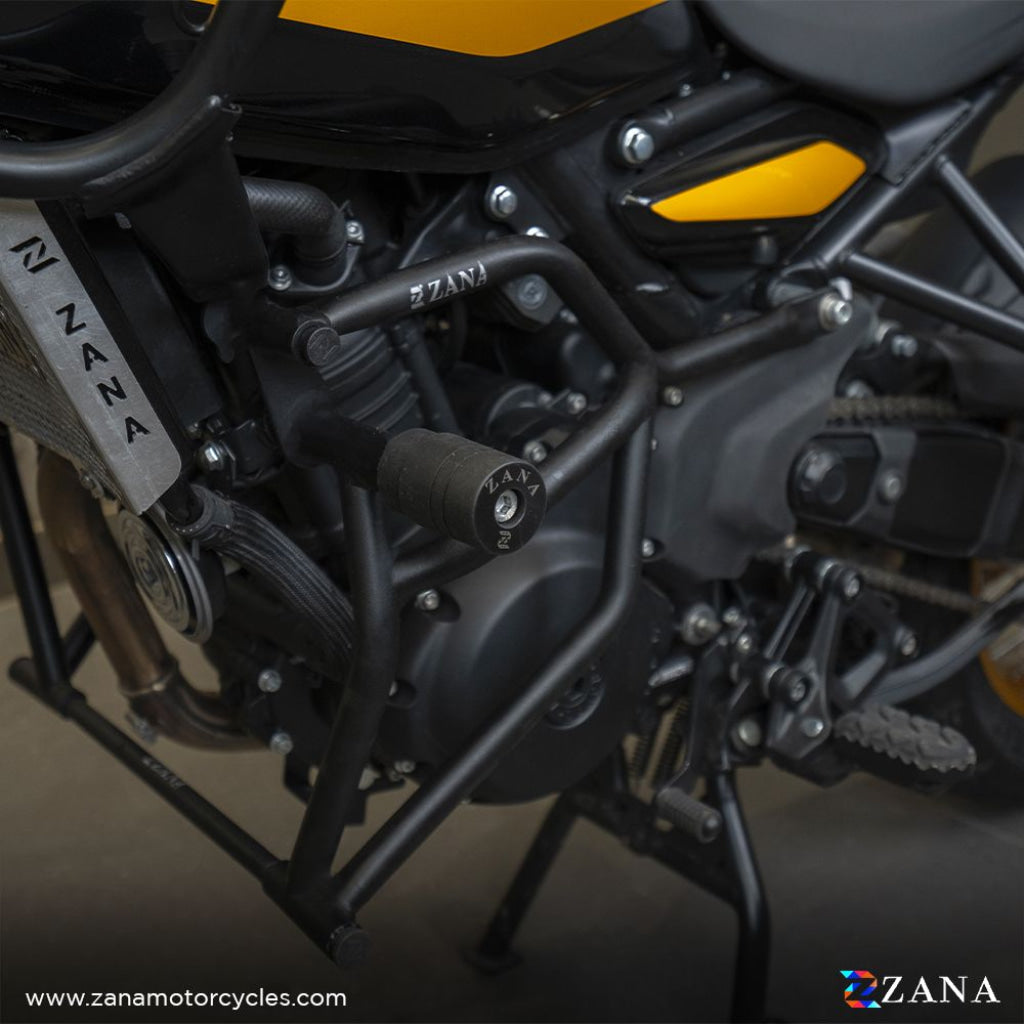 Crash Guard With Slider Texture Black Type-1 For Himalayan 452