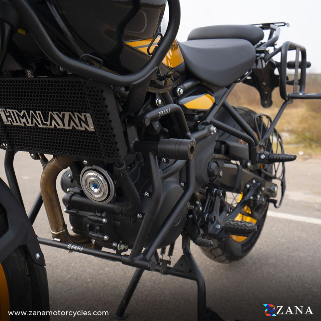 Crash Guard With Slider Texture Black Type-1 For Himalayan 452