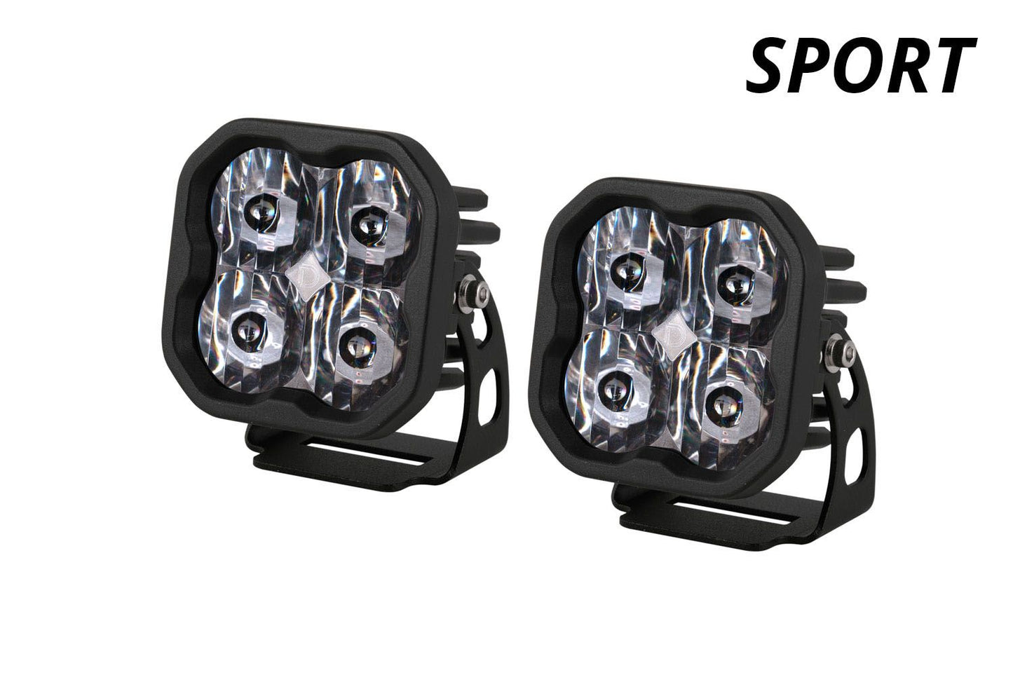 Stage Series 3" White Sport Backlit LED Pod (pair) - Diode Dynamics