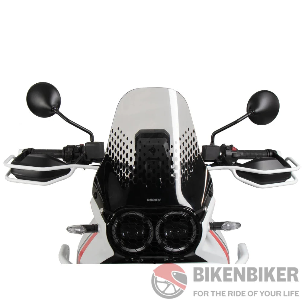 Ducati Desert X 2022+ Protection - Hand Guard Hepco & Becker White Guards