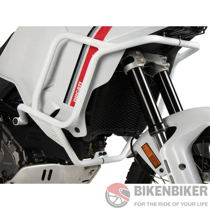 Ducati Desert X 2022+ Protection - Tank Guard Hepco & Becker White