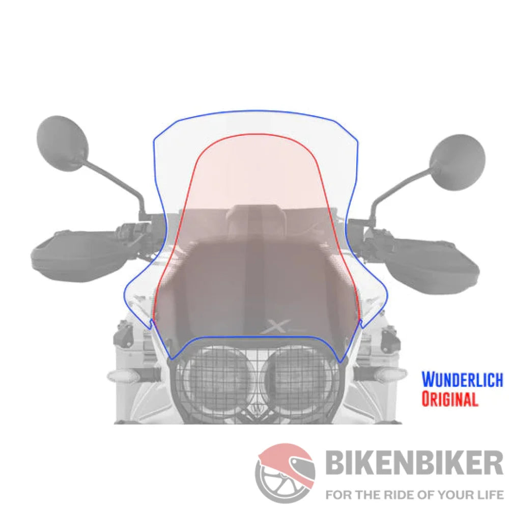 Ducati Desert X Ergonomics - Marathon Windscreen Wunderlich