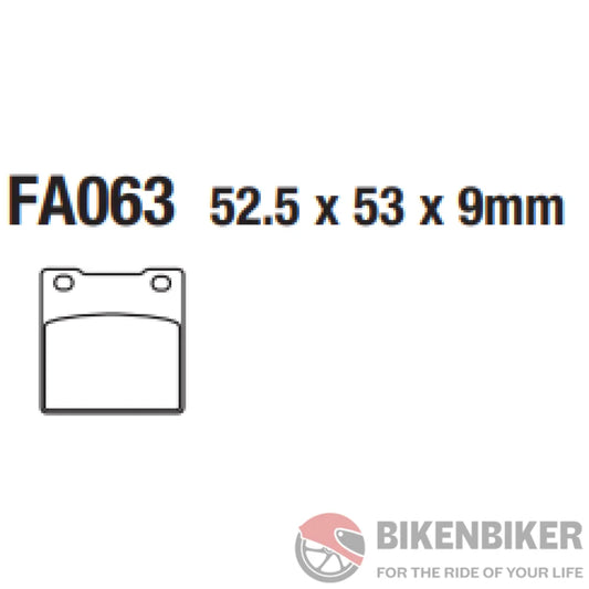 Fa063Hh Sintered Brake Pads - Ebc Brakes