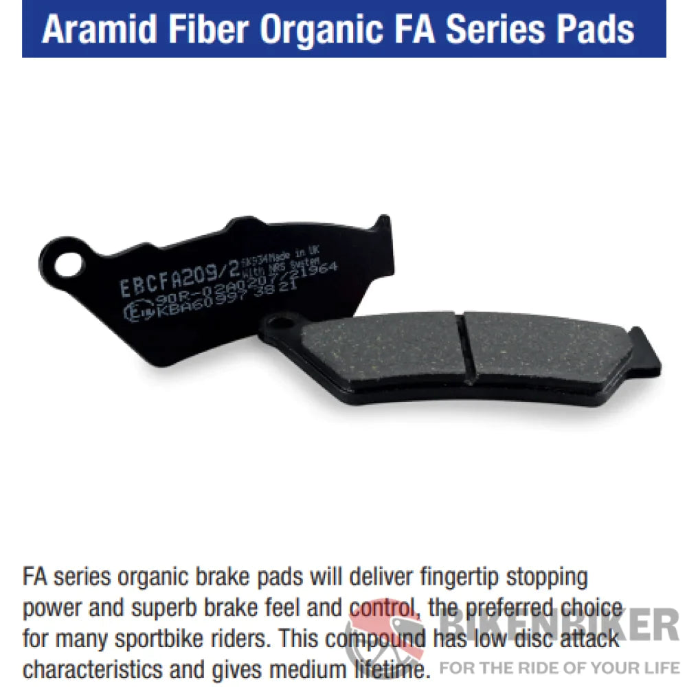 Fa095V Semi-Sintered Brake Pads - Ebc Brakes