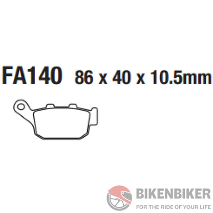 Fa140Hh Sintered Brake Pads - Ebc Brakes