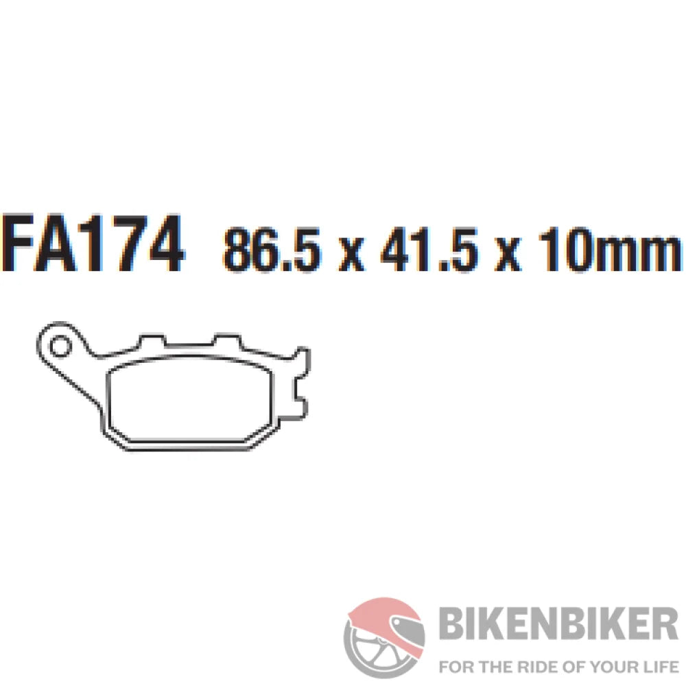 Fa174 Organic Brake Pads - Ebc Brakes