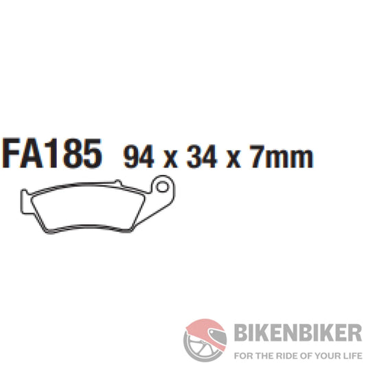 Fa185R Sintered Brake Pads - Ebc Brakes