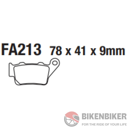 Fa213Hh Fully Sintered Brake Pads - Ebc Brakes