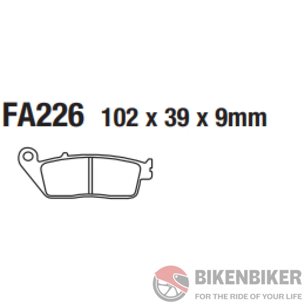 Fa226Hh Fully Sintered Brake Pads - Ebc Brakes