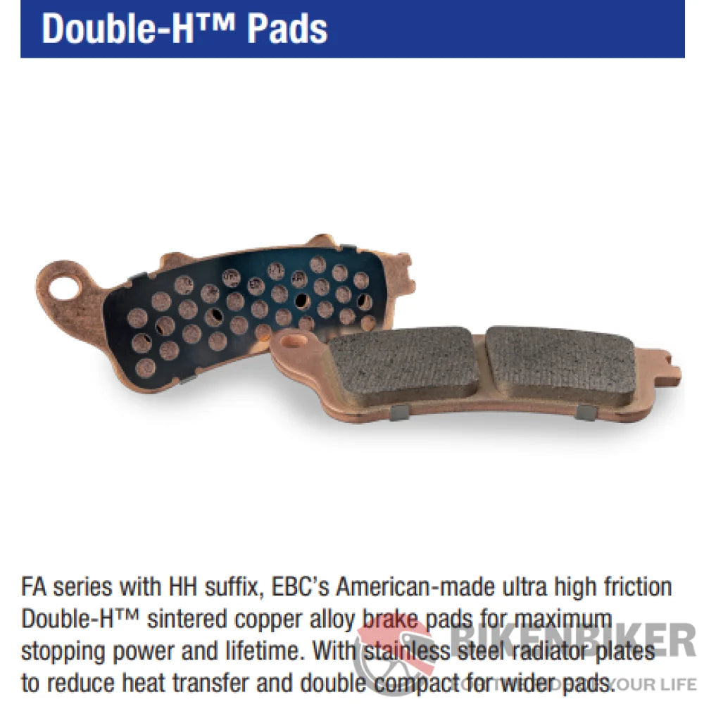 Fa335Hh Fully Sintered Brake Pads - Ebc Brakes