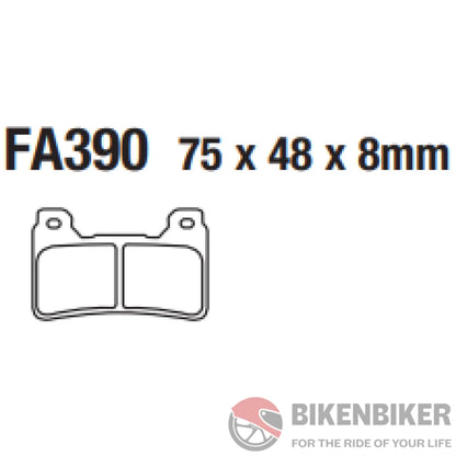 Fa390Hh Fully Sintered Brake Pads - Ebc Brakes