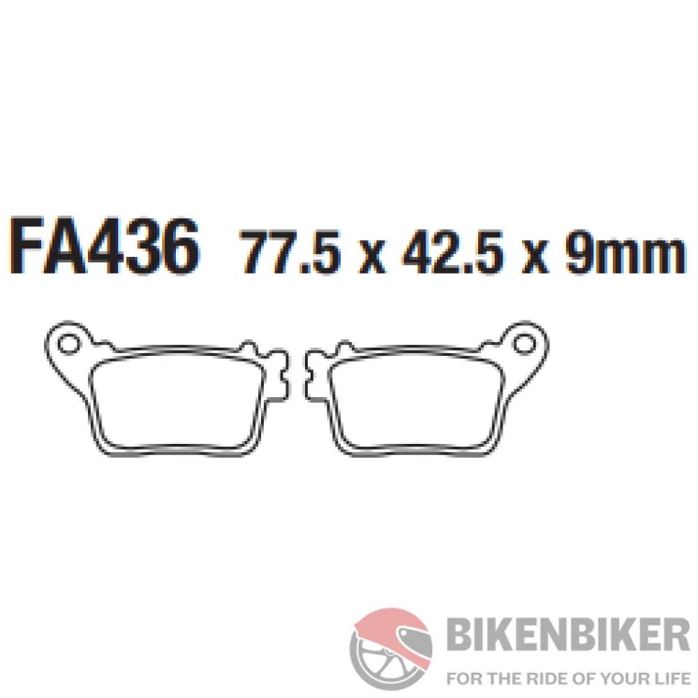 Fa436Hh Fully Sintered Brake Pads - Ebc Brakes