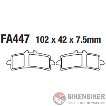 Fa447Hh Fully Sintered Brake Pads - Ebc Brakes