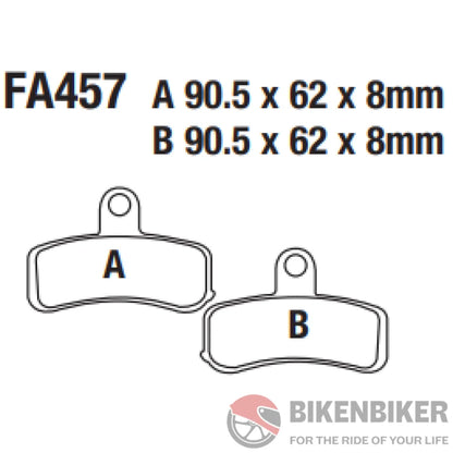 Fa457Hh Fully Sintered Brake Pads - Ebc Brakes