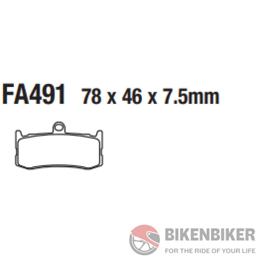 Fa491Hh Fully Sintered Brake Pads - Ebc Brakes