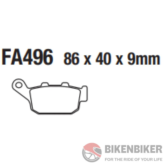 Fa496Hh Fully Sintered Brake Pads - Ebc Brakes