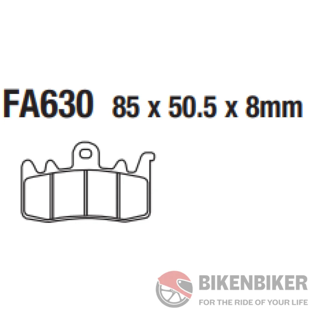 Fa630Hh Fully Sintered Brake Pads - Ebc Brakes