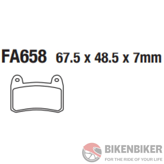 Fa658 Organic Brake Pads - Ebc Brakes