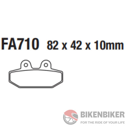 Fa710Hh Fully Sintered Brake Pads - Ebc Brakes