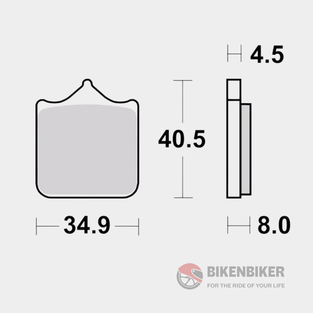 Front Brake Pads Sintered - 07Bb33Sa Brembo Lock