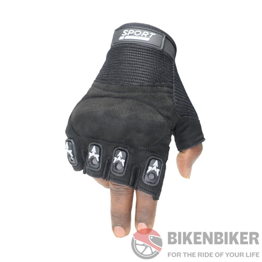 Tvs Racing Half Finger Gloves