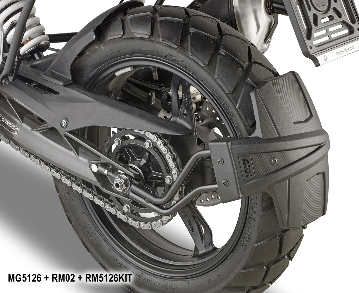 Specific install kit to mount Rear Wheel Side Mount Fender RM01 or RM02 on BMW G 310 GS