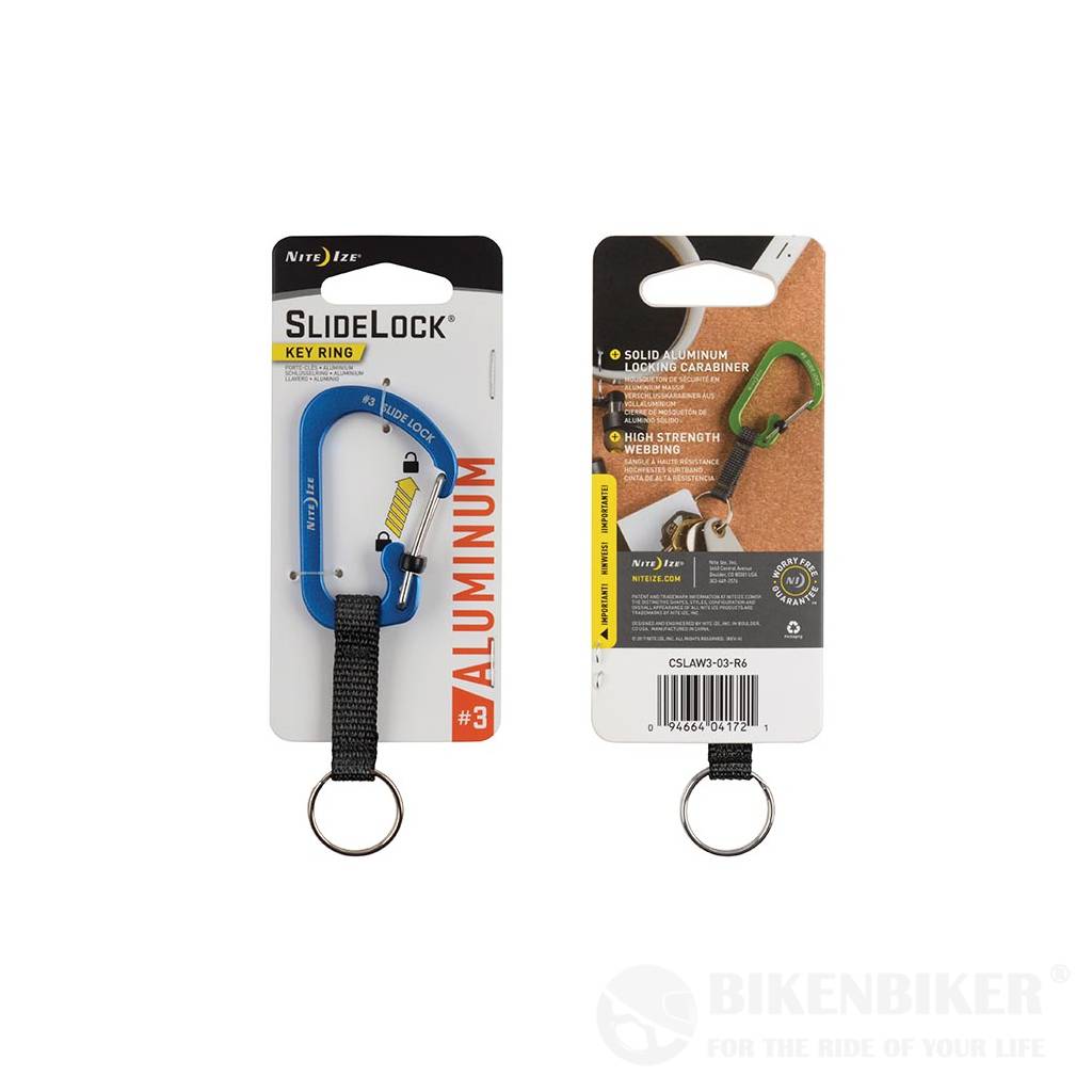 Carabiner Keyring Slide Lock - Aluminum - nite Ize