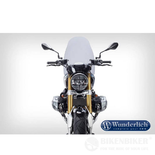 BMW R NineT Ergonomics - Roadster Touring Screen - Wunderlich