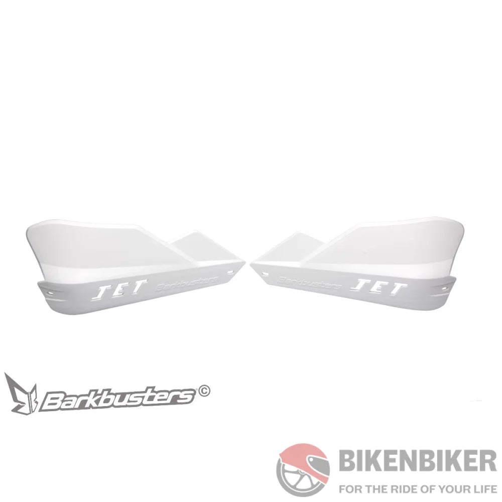 Jet Handguards - Barkbusters White Protection