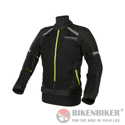 Moto Marshall Valor Air Black Neon Riding Jacket